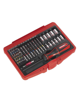 Fine Tooth Ratchet Screwdriver & Accessory Set 51pc