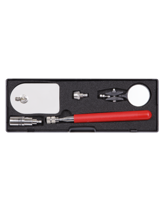 Kit d'outils de ramassage et d'inspection magnétiques télescopiques, 5 pièces