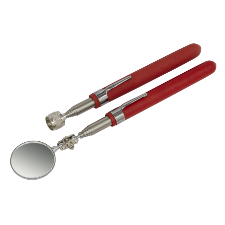 Telescopic Magnetic Pick-Up & Mirror Set 2pc