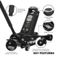 Premier Low Profile Trolley Jack with Rocket Lift 4 Tonne - Black