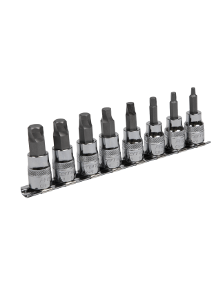 Hex Socket Bit Set Lock-On™ 8pc 3/8"Sq Drive Metric