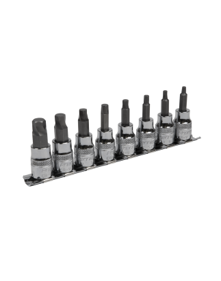 Hex Socket Bit Set Lock-On™ 8pc 3/8"Sq Drive - Imperial