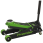 Premier Low Profile Trolley Jack with Rocket Lift 4 Tonne - Green