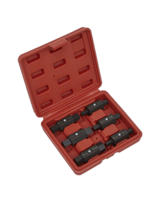 Oil Drain Plug Key Set 6pc Double End