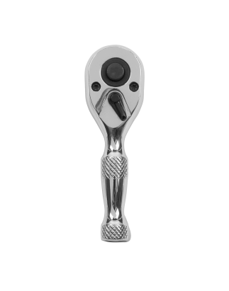 Stubby Ratchet Wrench 1/4"Sq Drive Pear-Head Flip Reverse