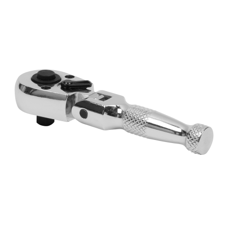 Ratchet Wrench Flexi-Head Stubby 1/4"Sq Drive