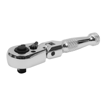 Ratchet Wrench Flexi-Head Stubby 1/4"Sq Drive