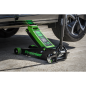 Premier Low Profile Trolley Jack with Rocket Lift 4 Tonne - Green