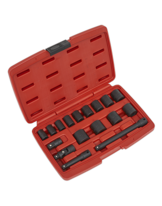 Impact Socket Set 17pc 3/8"Sq Drive Metric