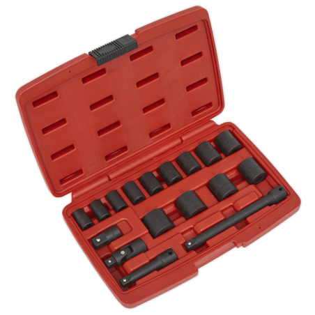 Impact Socket Set 17pc 3/8"Sq Drive Metric