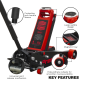 Premier Low Profile Trolley Jack with Rocket Lift 4 Tonne - Red