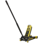 Premier Low Profile Trolley Jack with Rocket Lift 4 Tonne - Yellow