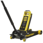 Premier Low Profile Trolley Jack with Rocket Lift 4 Tonne - Yellow