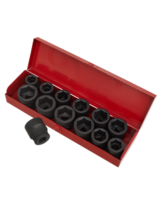 Impact Socket Set 13pc 3/4"Sq Drive Metric/Imperial