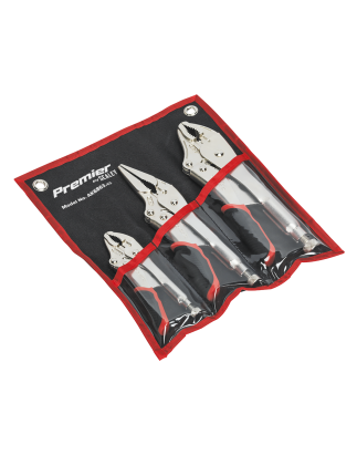 Locking Pliers Set 3pc Quick Release