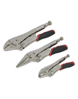 Locking Pliers Set 3pc Quick Release