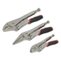 Locking Pliers Set 3pc Quick Release