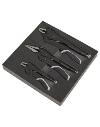 Locking Pliers Set 3pc Quick Release - Premier Black