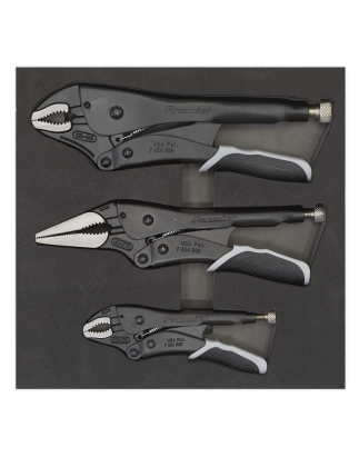 Locking Pliers Set 3pc Quick Release - Premier Black