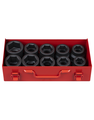 Impact Socket Set 10pc 1"Sq Drive Metric/Imperial