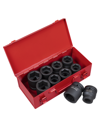 Impact Socket Set 10pc 1"Sq Drive Metric/Imperial