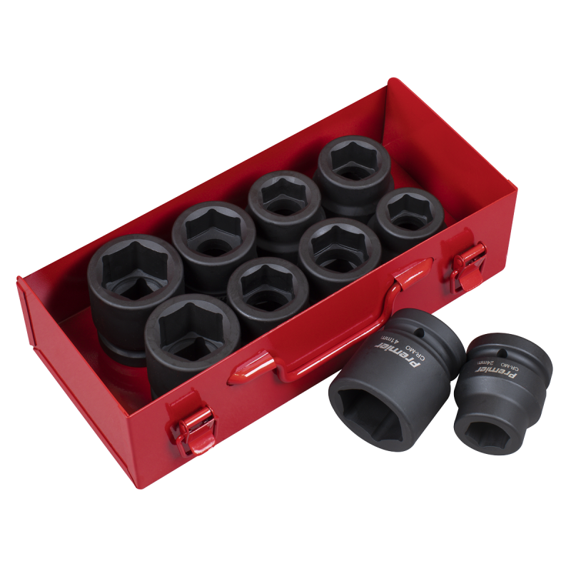 Impact Socket Set 10pc 1"Sq Drive Metric/Imperial