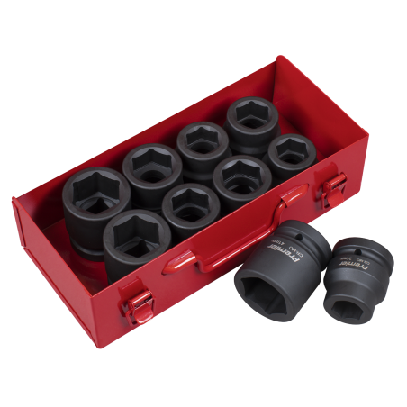 Impact Socket Set 10pc 1"Sq Drive Metric/Imperial