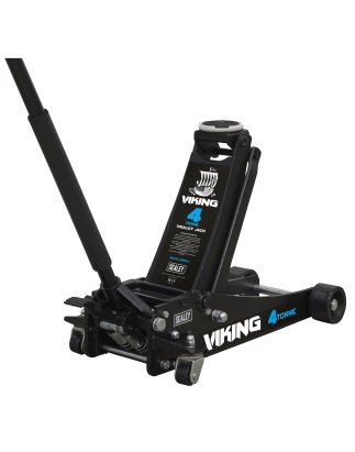 Viking Low Profile Professional Trolley Jack with Rocket Lift 4 Tonne