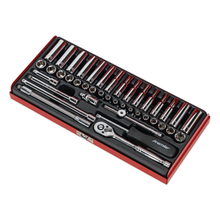 Socket Set 41pc 1/4"Sq Drive 6pt WallDrive® - Metric/Imperial