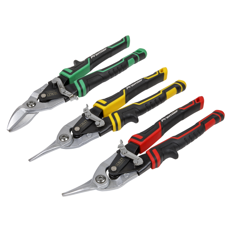 Premier High Leverage Aviation Tin Snip Set 3pc