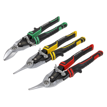 Premier High Leverage Aviation Tin Snip Set 3pc