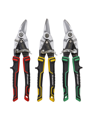 Premier High Leverage Aviation Tin Snip Set 3pc