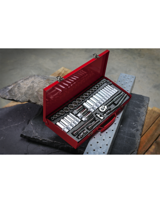 Socket Set 45pc 3/8"Sq Drive 6pt WallDrive® - Metric/Imperial