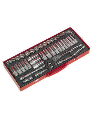 Socket Set 45pc 3/8"Sq Drive 6pt WallDrive® - Metric/Imperial