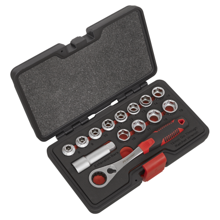 Socket Set 14pc Go-Through Low Profile WallDrive® Metric