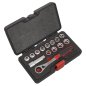 Socket Set 14pc Go-Through Low Profile WallDrive® Metric