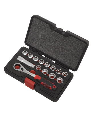 Socket Set 14pc Go-Through Low Profile WallDrive® Metric