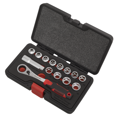 Socket Set 14pc Go-Through Low Profile WallDrive® Metric