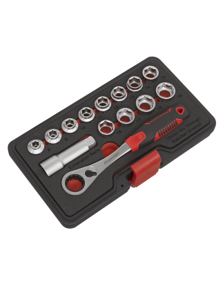 Socket Set 14pc Go-Through Low Profile WallDrive® Metric