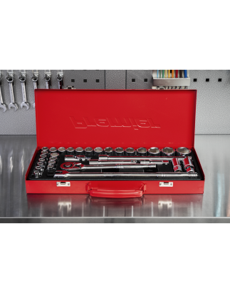 Socket Set 32pc 1/2"Sq Drive 6pt WallDrive® - Metric/Imperial