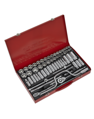 Socket Set 64pc 3/8" & 1/2"Sq Drive 6pt WallDrive® - Metric/Imperial