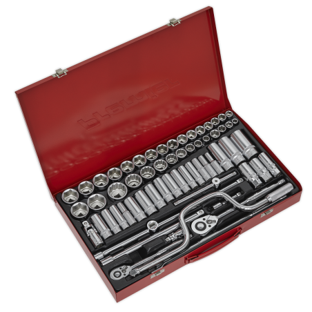 Socket Set 64pc 3/8" & 1/2"Sq Drive 6pt WallDrive® - Metric/Imperial