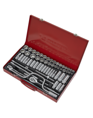 Socket Set 64pc 3/8" & 1/2"Sq Drive 6pt WallDrive® - Metric/Imperial