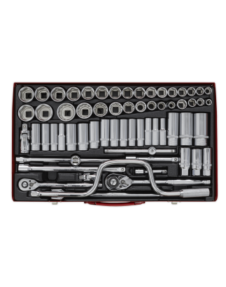 Socket Set 64pc 3/8" & 1/2"Sq Drive 6pt WallDrive® - Metric/Imperial