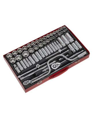 Socket Set 64pc 3/8" & 1/2"Sq Drive 6pt WallDrive® - Metric/Imperial