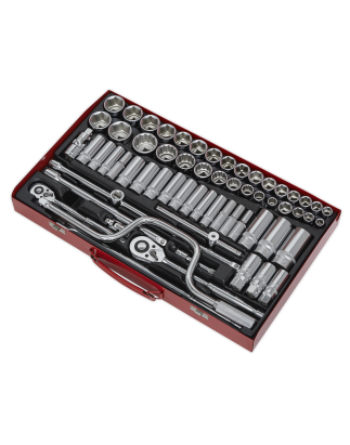 Socket Set 64pc 3/8" & 1/2"Sq Drive 6pt WallDrive® - Metric/Imperial