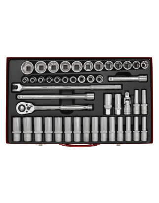 Socket Set 46pc 1/2"Sq Drive 6pt WallDrive® - Metric