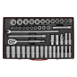 Jeu de douilles 46pc 1/2"Sq Drive 6pt WallDrive® - Métrique