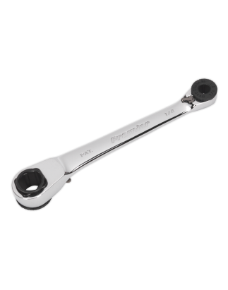 Ratchet Spanner Reversible 1/4"Hex x 10mm Hex