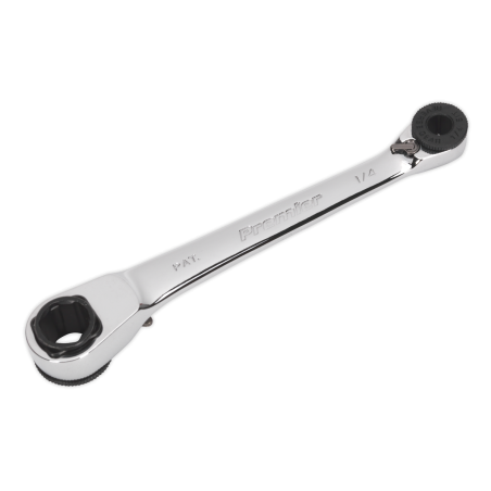 Ratchet Spanner Reversible 1/4"Hex x 10mm Hex